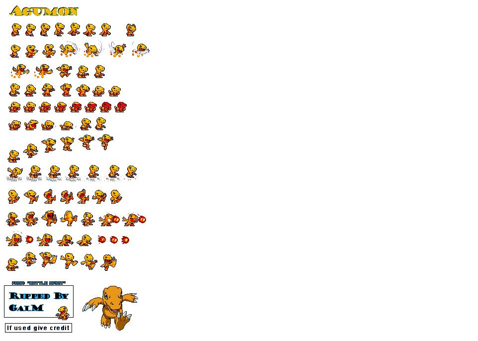 all digimon sprites